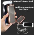 Fast Charge, 20 000mAh Power Bank with Dual USB Ports - CHEAPEST COURIER FEES