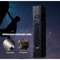 3in1 5600mAh Fast Charge Power bank with 4 modes flashlight and compass