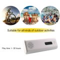 3-in-1 5200 mAh Power Bank, Bluetooth Speaker & Flashlight, USB Interface for Charging of Devices