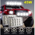 45 Watt 4" X 6" LED Headlight - Waterproof and Fit most vehicles with sealed beam headlights