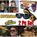 HD Vision Sunglasses - Fits Over Your Prescription Glasses (2 piece Pack - 1 day & 1 night)