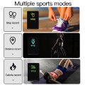 Bluetooth Fitness Tracker - Monitor Heart Rate, Blood Pressure, Blood Oxygen, Calorie, Distance,BLUE