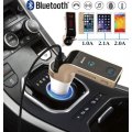 LED Bluetooth Car Kit, Charger FM Transmitter With MP 3, Handsfree Calls, Dual USB For Phone, Tablet