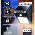 25 LED Solar Power Wall Light, PIR Motion Sensor, Waterproof, Night Sensor & Eco-friendly