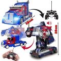 LARGE 2.4Ghz R/C Optimus Prime Transformer Robot Truck, Xenon lights, 360° turn, one-key deformation