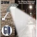 20 Watt LED SOLAR Street Light, PIR, Motion Sensor, Waterproof with 3 Lighting Modes