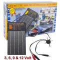4 IN 1 Super Charge Solar Panel - Adjustable to 3, 6, 9 and 12 volt