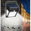 40 LED Solar Power Wall Light, PIR Motion Sensor, Waterproof, Night Sensor & Eco-friendly, 3 Modes