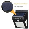 40 LED Solar Power Wall Light, PIR Motion Sensor, Waterproof, Eco-friendly, 3 Modes