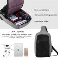 Anti-Theft Sling Backpack with USB Interface