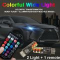 LED Colour Changing T10 Lights with Remote, Easy Installation, just Plug & Play
