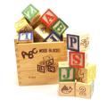 27 Piece ABC Wooden Block Set. The Quick, Easy, Simple and Classic Learning Toy