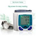 Digital LCD Wrist Blood Pressure Monitor With Heart Beat Rate Pulse Meter Measure