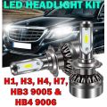 2 Piece LED Headlight Kit  Available in H1, H3, H4, H7 9005, 9006