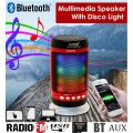 Wireless Bluetooth Speaker With LED Lights & FM Radio, Support USB & SD Card