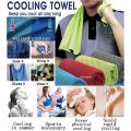 Instant Ice-Cold Cooling Towel in Seconds, Just Soak it, Wing it, Shake it and Wear it.