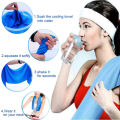 Instant Ice-Cold Cooling Towel in Seconds, Just Soak it, Wing it, Shake it and Wear it.