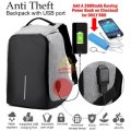 Anti-Theft Backpack with USB Interface and Fully Concealed Zipper Design