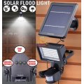 Super Bright 60 LED Solar Flood Light, 5M Wired Solar Panel & Mounting Kit