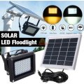 LED Solar Flood Light with 5 meter cable, Solar Panel, Bracket & Ground Stand, Day Night Sensor