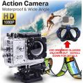 2" Full HD Action Sport Camera - Waterproof, LCD Screen, Photo, Video & Accessories