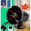Super Loud 12V Siren Horn, Can be Used With a Variety of Alarms