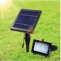 LED Solar Flood Light with 5 meter cable, Solar Panel, Bracket & Ground Stand, Day Night Sensor