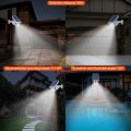 LED 1000LM Solar Light & Dummy Surveillance Camera, 3 Lightening Modes, Ideal to protect your home
