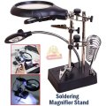 5LED Auxiliary Clip Magnifier Soldering Stand  AC/DC Interchangeable