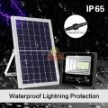 40W LED SOLAR Flood Light with Remote Control, Solar Panel, 5m Cable, Waterproof & 1050 Lumens