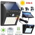 NEW 2-IN-1 SOLAR SPLIT Wall Light with 3 Modes, PIR Motion Sensor, Waterproof and Eco-Friendly