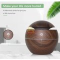 Wood Grain Ultrasonic Aromatherapy Humidifier with USB 7 Colour Changing LED Lights