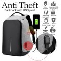 Anti-Theft Backpack with USB interface for mobile charging, zipper not visible for anyone to open