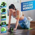 AB Wheel Exerciser for a Full Body Workout! 10 Min Exercise can Consume up to 500 Calories