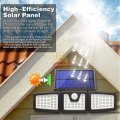 Solar Flood Light, 78 LED, 3 adjustable heads, 3 modes, 2400mAH battery