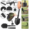 All in One Portable, Practical and Multi-functional Folding Shovel in a Convenient Carry Case