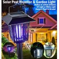 Solar UV Pest Repeller & White LED Garden Light in one.  Say Goodbye to Annoying bugs