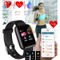 Bluetooth Fitness Smart Watch - Monitor Heart Rate, Blood Pressure, Blood Oxygen, Calorie - BLUE