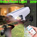 Solar Motion Sensor Flood Light with Security Dummy Camera, 3 Setting Modes, Waterproof etc.