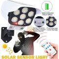 Solar Security Motion Sensor Flood Light with 3 Setting Modes, 2400mAh Battery, Waterproof etc.