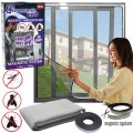 DIY Magnetic Mosquito and Insect Screening Net Kit 150 x 180cm, Easy to Install and to Remove