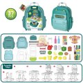 2 in 1 Backpack Educational Play Sets, Fruit Shop Market with lots of accessories
