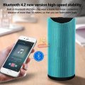 Portable Waterproof Bluetooth Speaker with FM Radio & Mic, Support SD Card, USB, Aux