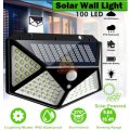 Super Bright 100 LED Solar Sensor Wall Light with 3 Setting Modes - START R1 ONLY