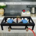 Double Burner Cast Iron Gas Cooker
