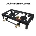 Double Burner Cast Iron Gas Cooker