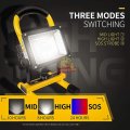 Super Bright 30W Floodlight with Stand  2400 Lumens, Rechargeable batteries etc