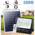 100W Solar Flood Light Wireless Remote Control