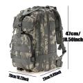 Large Capacity Outdoor Military Tactical Army Camping Hiking Backpack