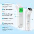 Laser Contact Infrared Temperature Thermometer with LCD Screen, Back Light and Silent Mode